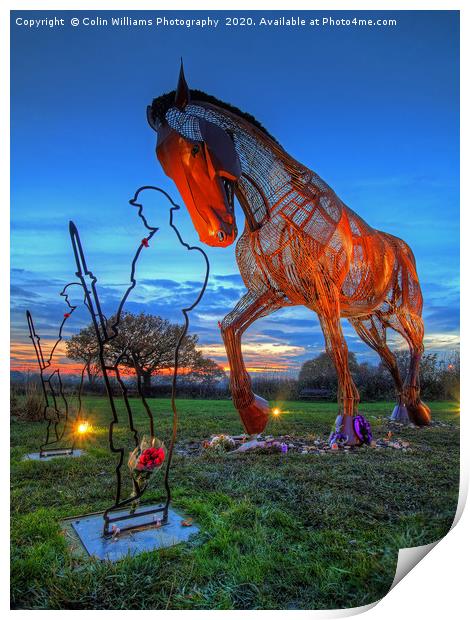 The Featherstone War Horse - 2 Print by Colin Williams Photography