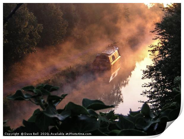 Canal Sunrise Print by Dave Bell