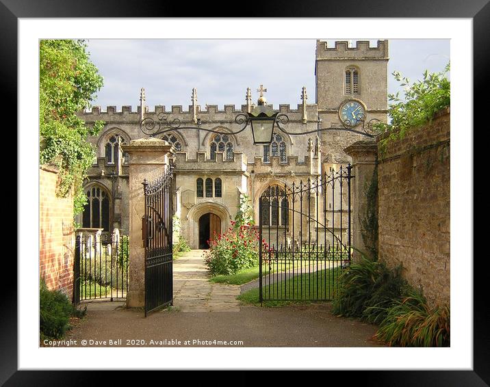 Seend Village Church Wiltshire Framed Mounted Print by Dave Bell