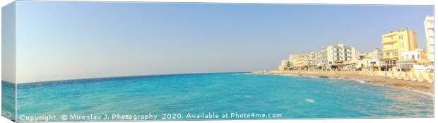  Rhodes in the Dodecanese, Greece. Canvas Print by M. J. Photography