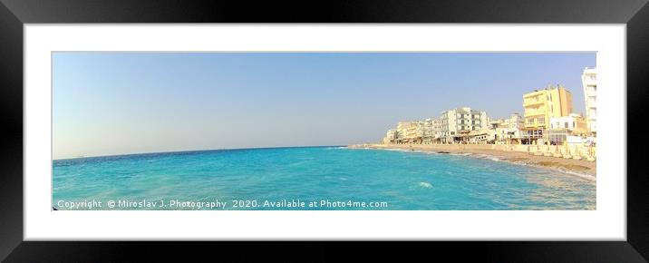  Rhodes in the Dodecanese, Greece. Framed Mounted Print by M. J. Photography
