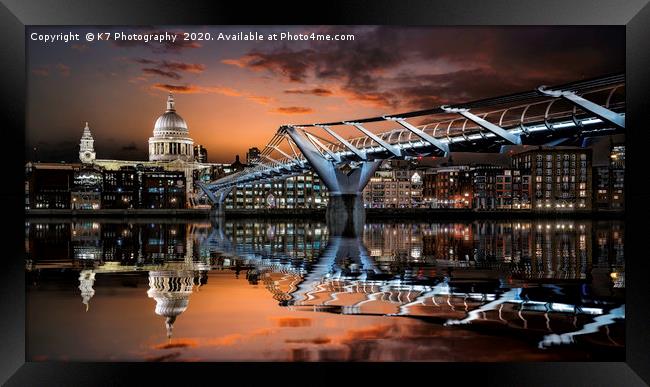 Illuminated London Framed Print by K7 Photography