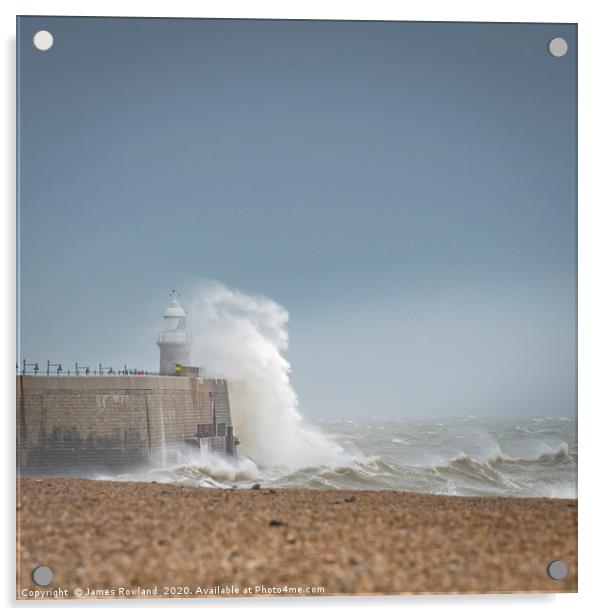Storm Dennis hits Folkestone Acrylic by James Rowland