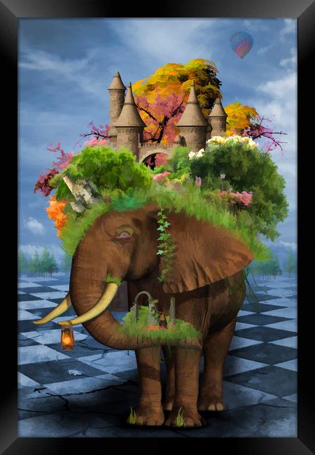 Elephant and Castle Framed Print by Kim Slater