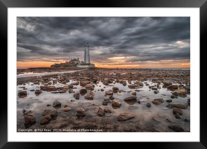St Marys Island Framed Mounted Print by Phil Reay