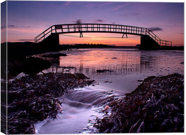 Sunset Bridge Canvas Print by Keith Thorburn EFIAP/b