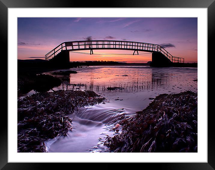 Sunset Bridge Framed Mounted Print by Keith Thorburn EFIAP/b