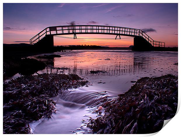 Sunset Bridge Print by Keith Thorburn EFIAP/b