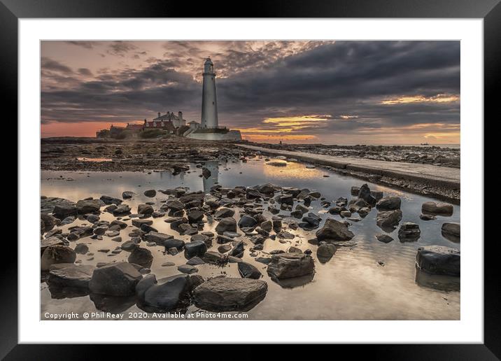 St Marys island  Framed Mounted Print by Phil Reay