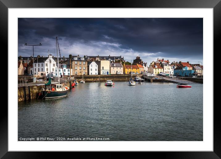St Monan`s harbour Framed Mounted Print by Phil Reay