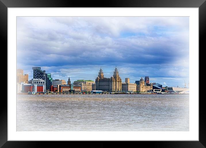 view from the ferry Framed Mounted Print by sue davies