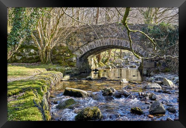 An old bridge near Cader Idris Framed Print by Gordon Maclaren