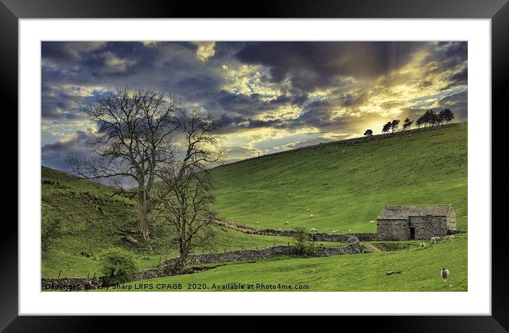 SUNSET IN THE YORKSHIRE DALES Framed Mounted Print by Tony Sharp LRPS CPAGB