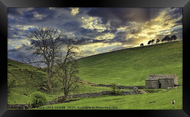 SUNSET IN THE YORKSHIRE DALES Framed Print by Tony Sharp LRPS CPAGB