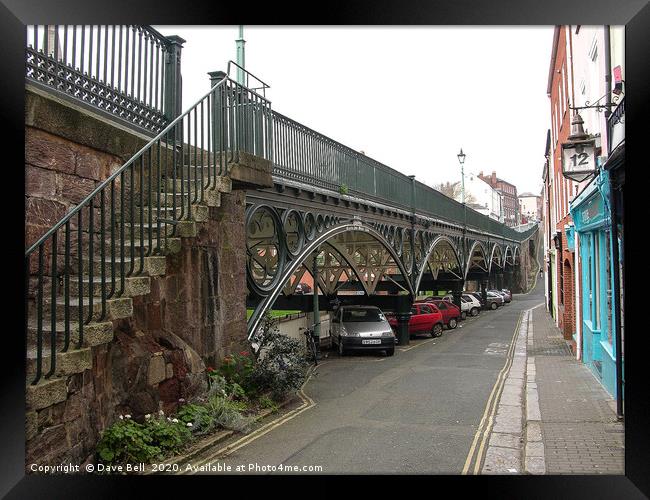 The Iron Bridge Exeter. Framed Print by Dave Bell