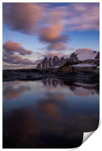 Devil's Teeth in Senja Island Print by Sandra Kepkowska