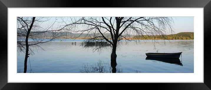 Incredible reflections on the lake Framed Mounted Print by M. J. Photography