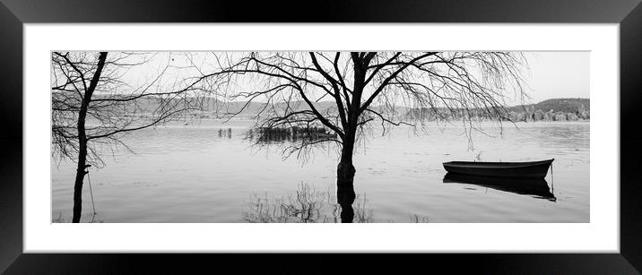 Incredible reflections on the lake in Nort Greece  Framed Mounted Print by M. J. Photography