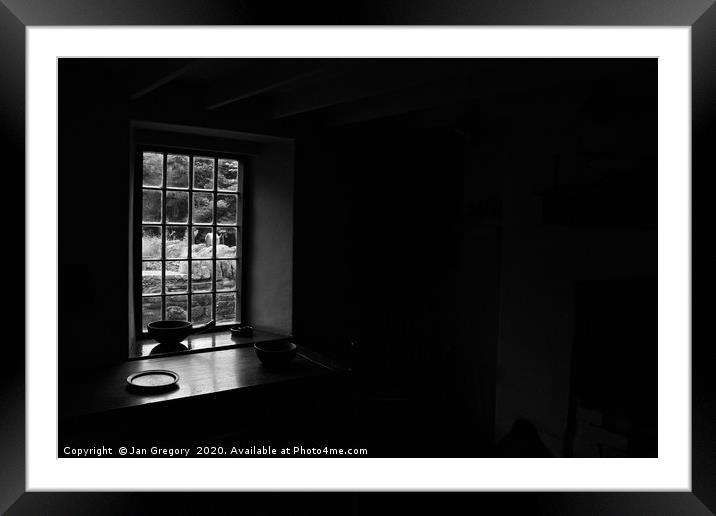 Light from a window Framed Mounted Print by Jan Gregory