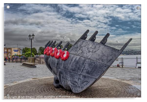 Seafarers Memorial Acrylic by Jan Gregory