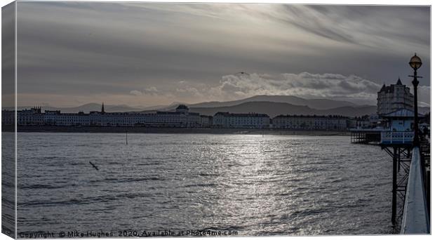 Llandudno Backdrop Canvas Print by Mike Hughes