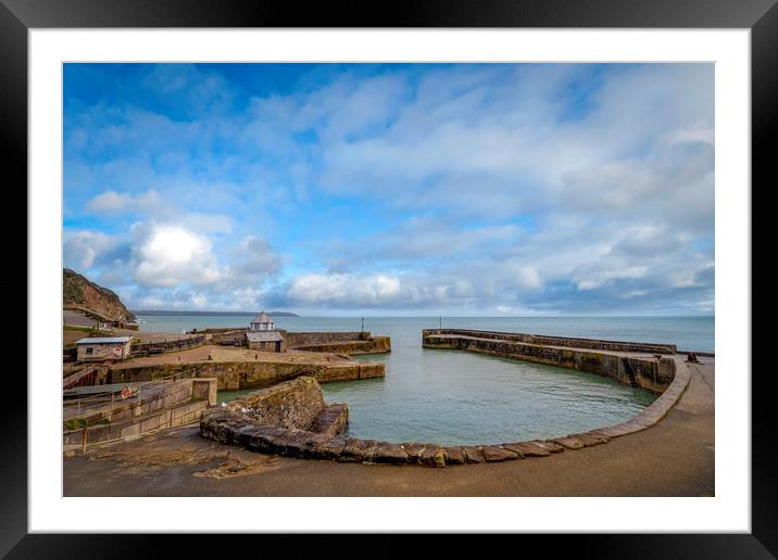 Charlestown Harbour Cornwall  Framed Mounted Print by Eddie John