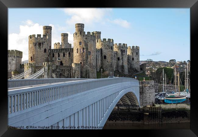 Conwy Castle Framed Print by Mike Hughes
