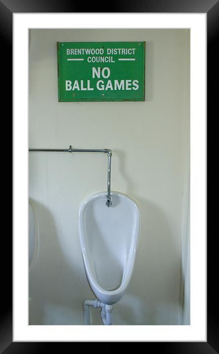 No Ball Games Framed Mounted Print by David French