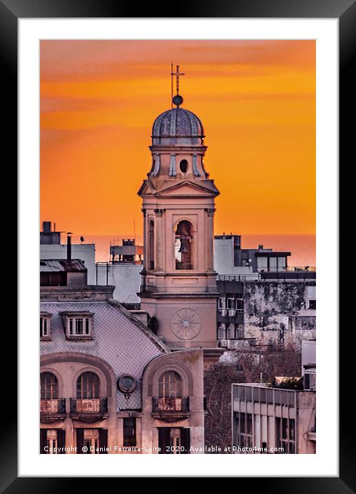 Eclectic Style Buildings, Montevideo, Uruguay Framed Mounted Print by Daniel Ferreira-Leite