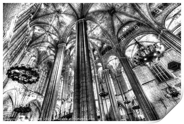 Barcelona Cathedral  Print by David Pyatt