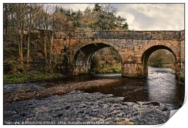 "Blanchland Bridge 2" Print by ROS RIDLEY