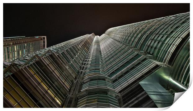 Looking up at the Petronas Towers                  Print by jason jones