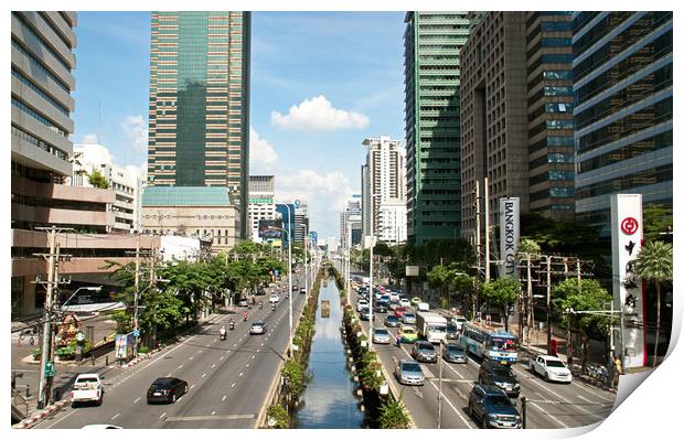 Bangkok city traffic                               Print by jason jones