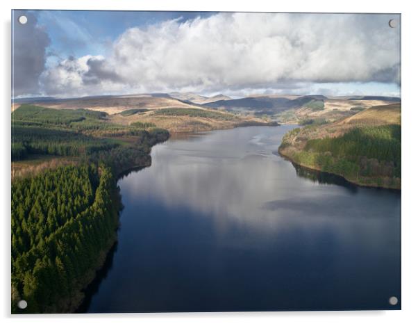 Pontsticil Reservoir, Brecon Beacons Acrylic by jason jones