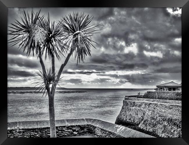 Storm Clouds over Aberdovey, Wales, UK Framed Print by Mark Llewellyn