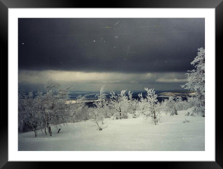Dark winter Framed Mounted Print by Larisa Siverina