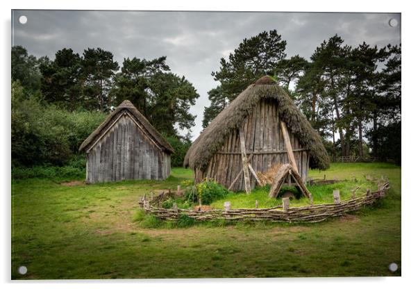 Anglo-Saxon Village Acrylic by Svetlana Sewell