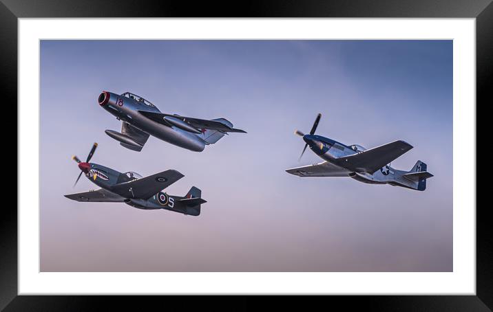 Props To The Jet Framed Mounted Print by Gareth Burge Photography
