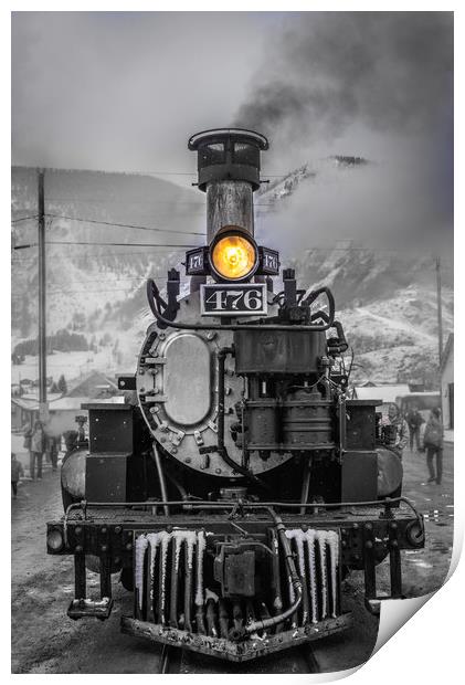 Durango & Silverton Steam Train 476 Print by Gareth Burge Photography