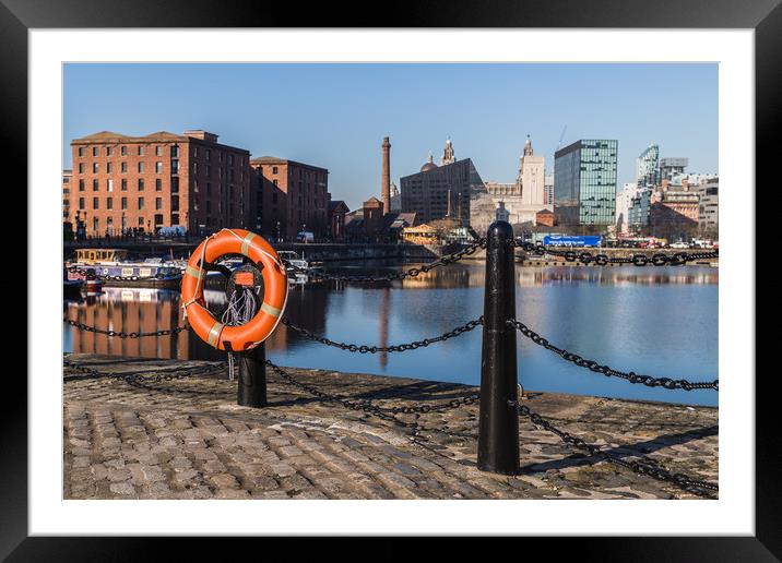 Life ring by Salthouse Dock Framed Mounted Print by Jason Wells