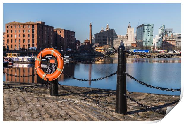 Life ring by Salthouse Dock Print by Jason Wells
