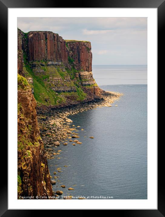 Kilt Rock Framed Mounted Print by Colin Metcalf