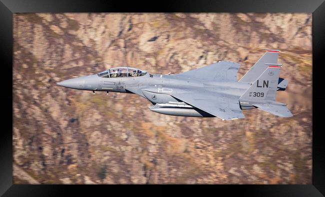 F15 Eagle Low Level Framed Print by Rory Trappe