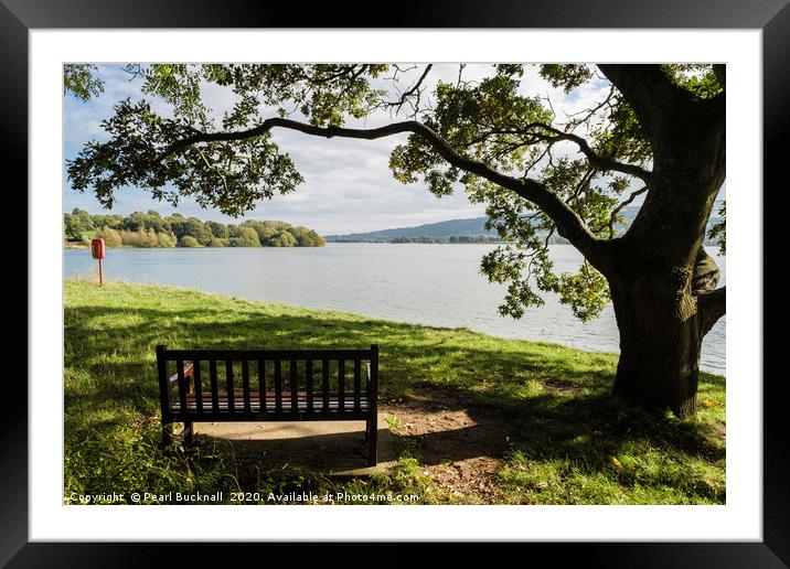 Blagdon Lake in Mendips Somerset Framed Mounted Print by Pearl Bucknall