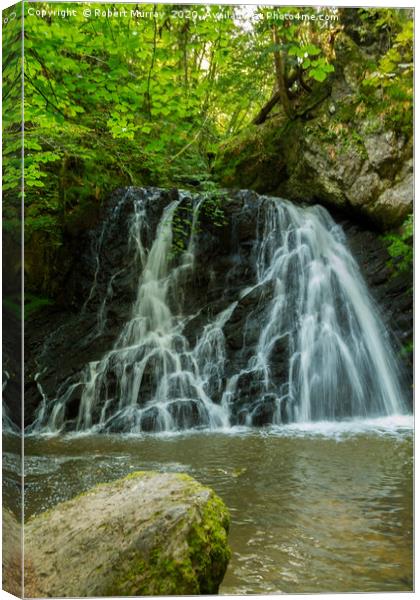 Waterfall in Fairy Glen Canvas Print by Robert Murray