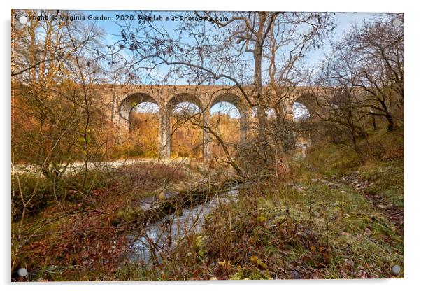 Pont Sarn Viaduct Acrylic by Gordon Maclaren