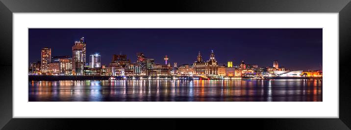 LIVERPOOL WATERFRONT Framed Mounted Print by Kevin Elias