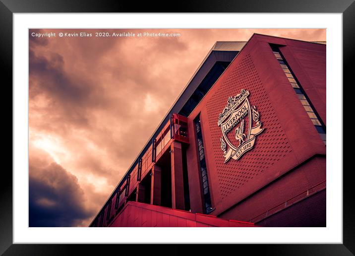 Anfield stadium Framed Mounted Print by Kevin Elias
