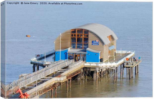 RNLA Mumbles Lifeboat Station Canvas Print by Jane Emery