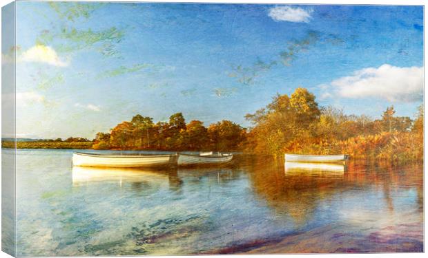 Rusky Boats Art Effects  Canvas Print by Alan Sinclair